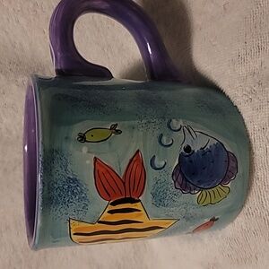 Starbucks Vintage Barista Vibrant Fish Design Mug with